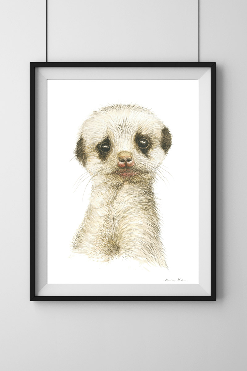 "Baby Meerkat" Print - Image 2