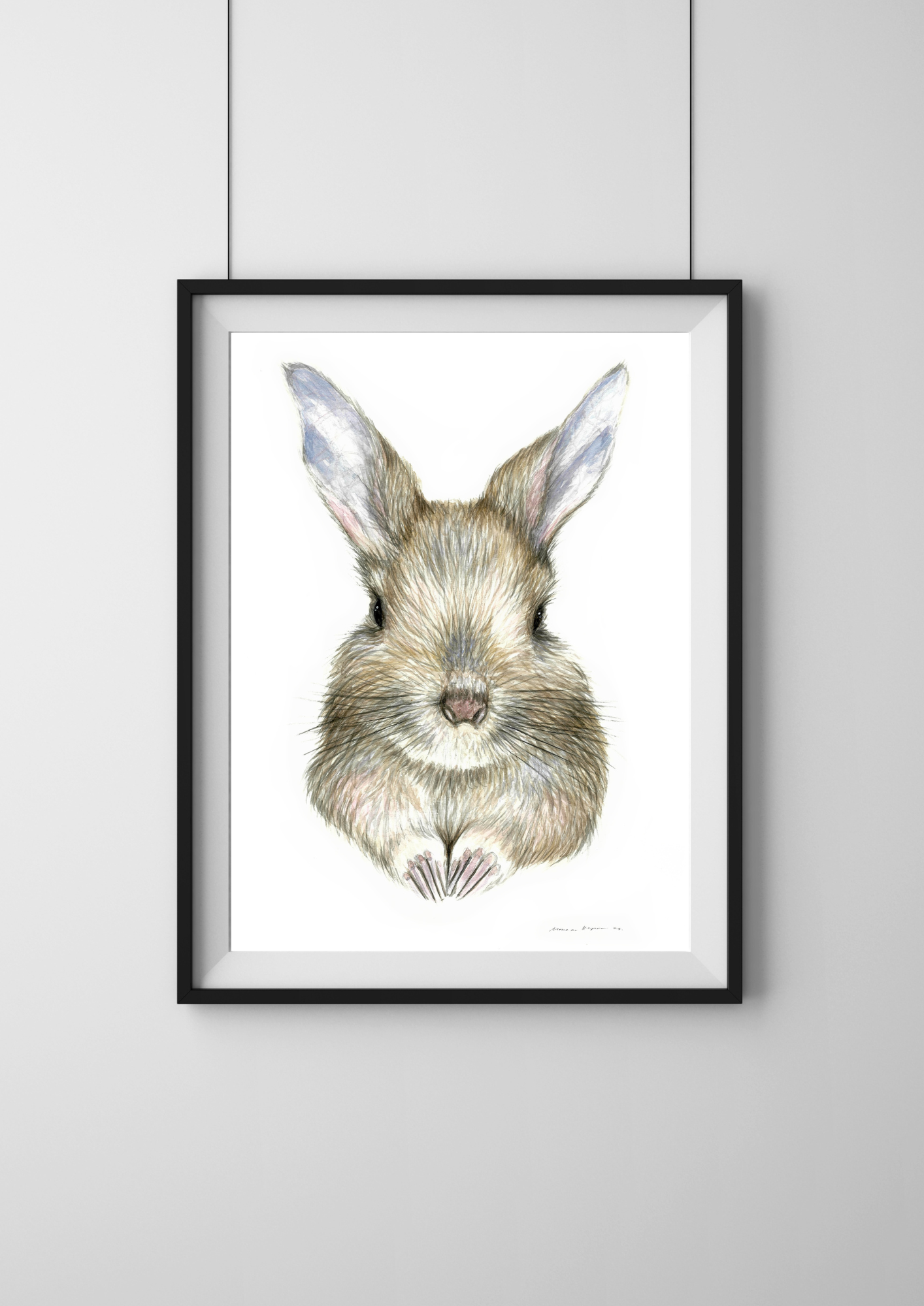 "Baby Hare" Print - Image 2