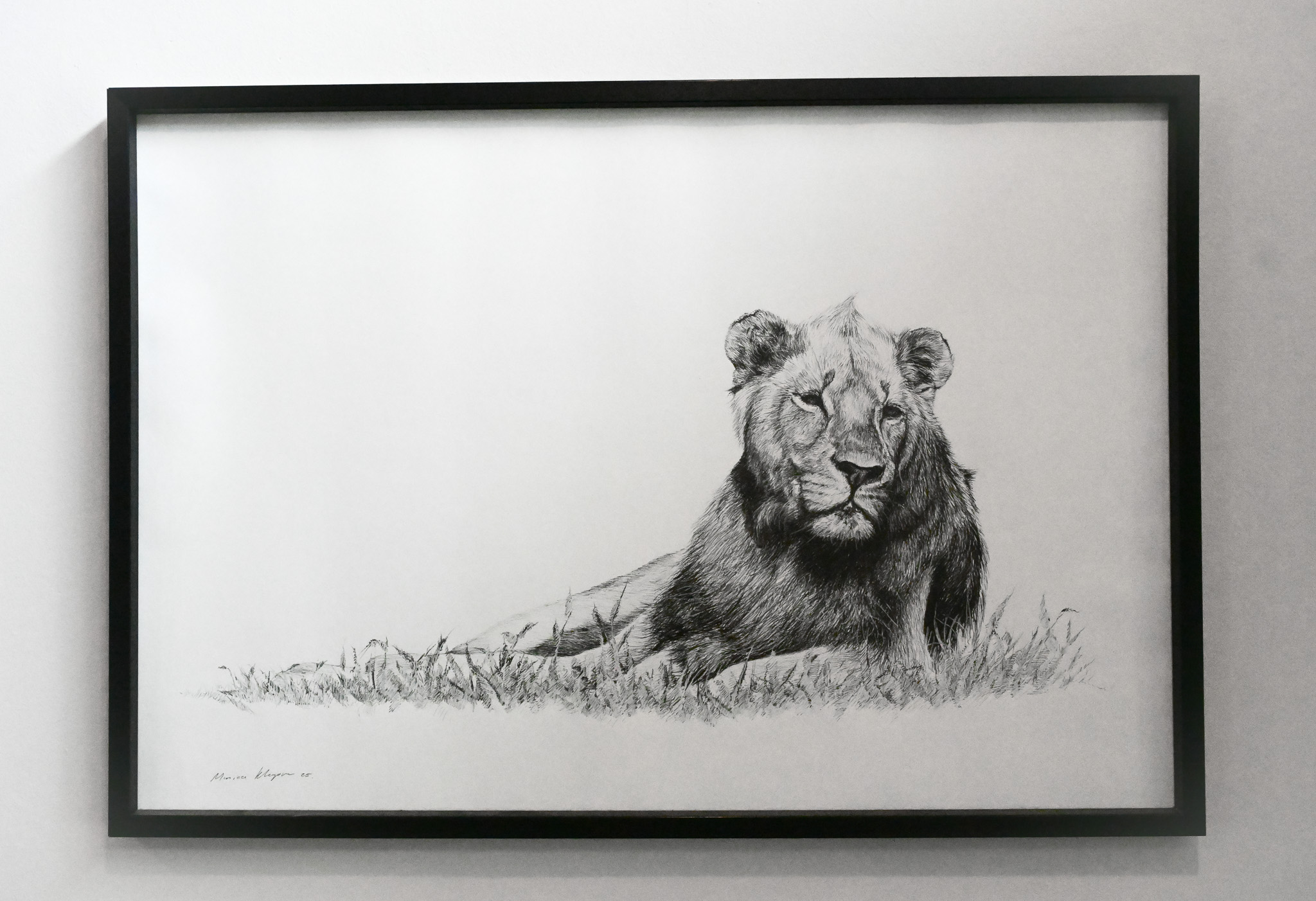 "A Silent Encounter" Pen Drawing - Image 6