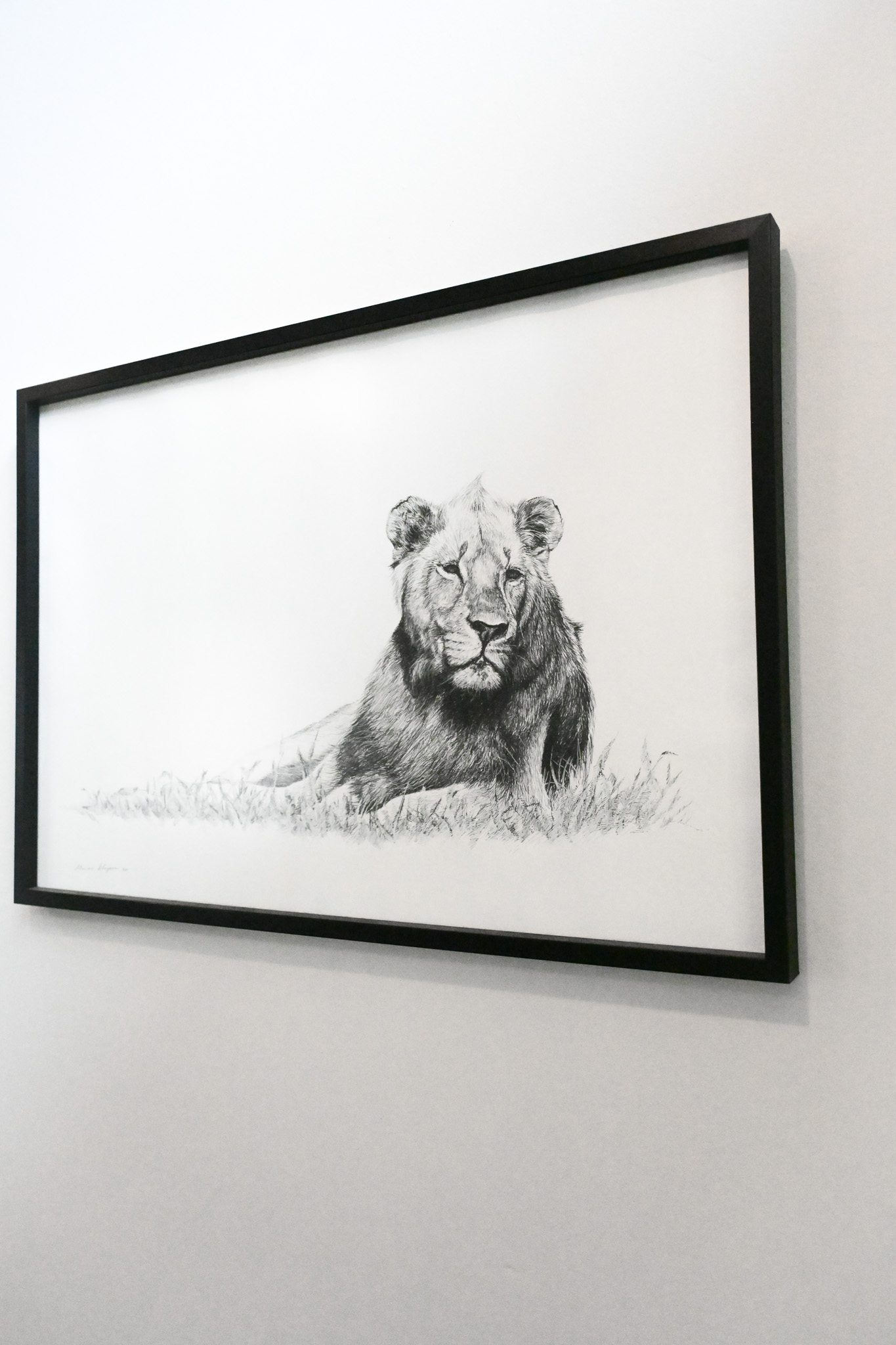 "A Silent Encounter" Pen Drawing - Image 7
