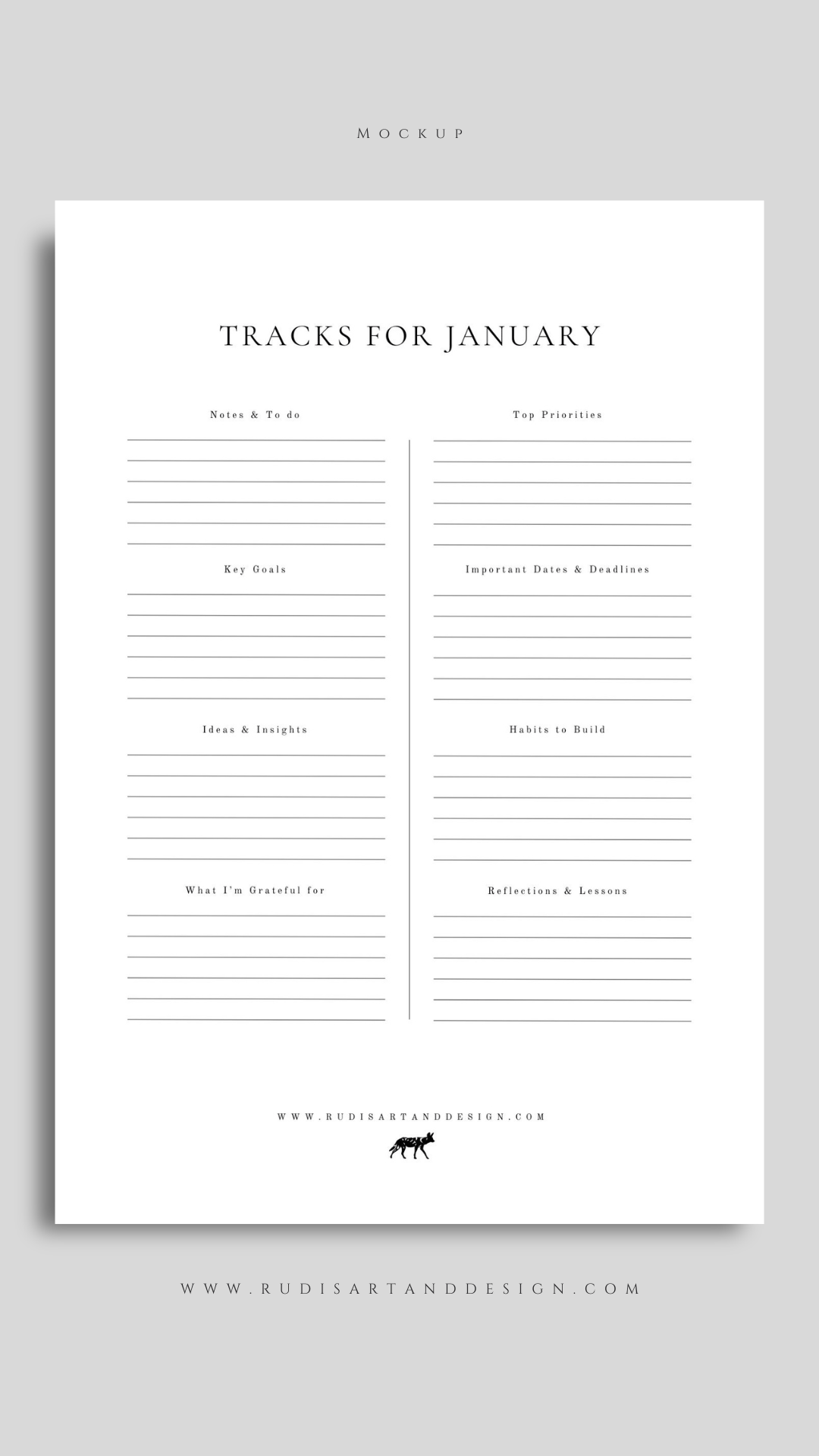 2027 Wild Dog Themed Diary - Image 4