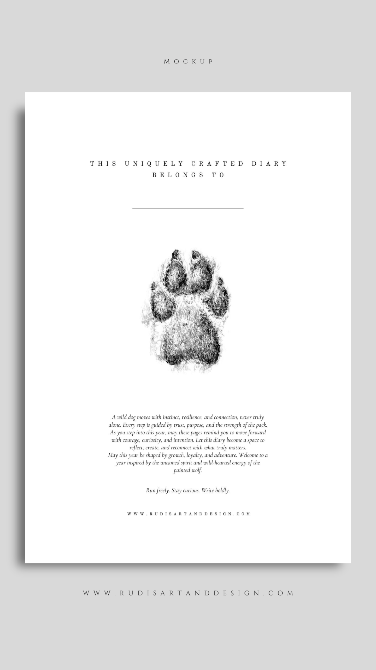 2027 Wild Dog Themed Diary - Image 8