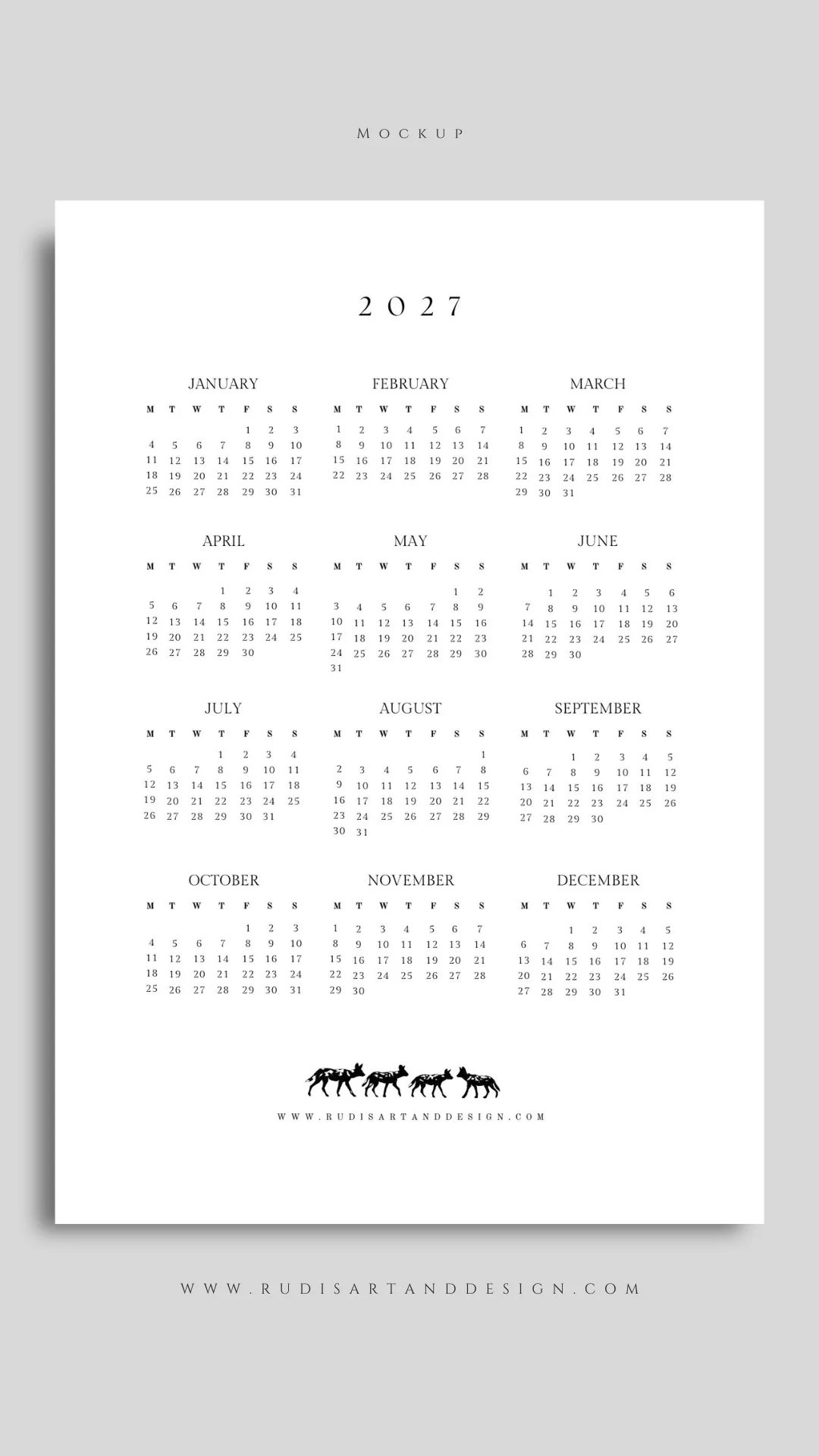 2027 Wild Dog Themed Diary - Image 6
